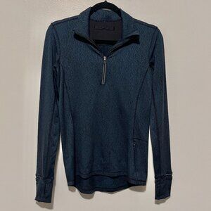 Lululemon Outrun The Elements 1/2 Zip Pullover 6 Jacquard Alberta Lake Fitness